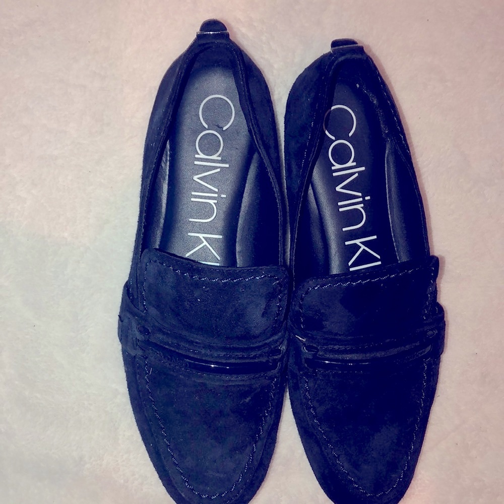 calvin klein silver shoes